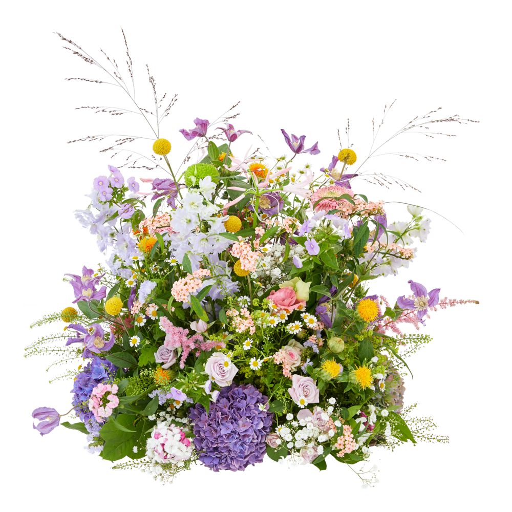Field mist funeral arrangement