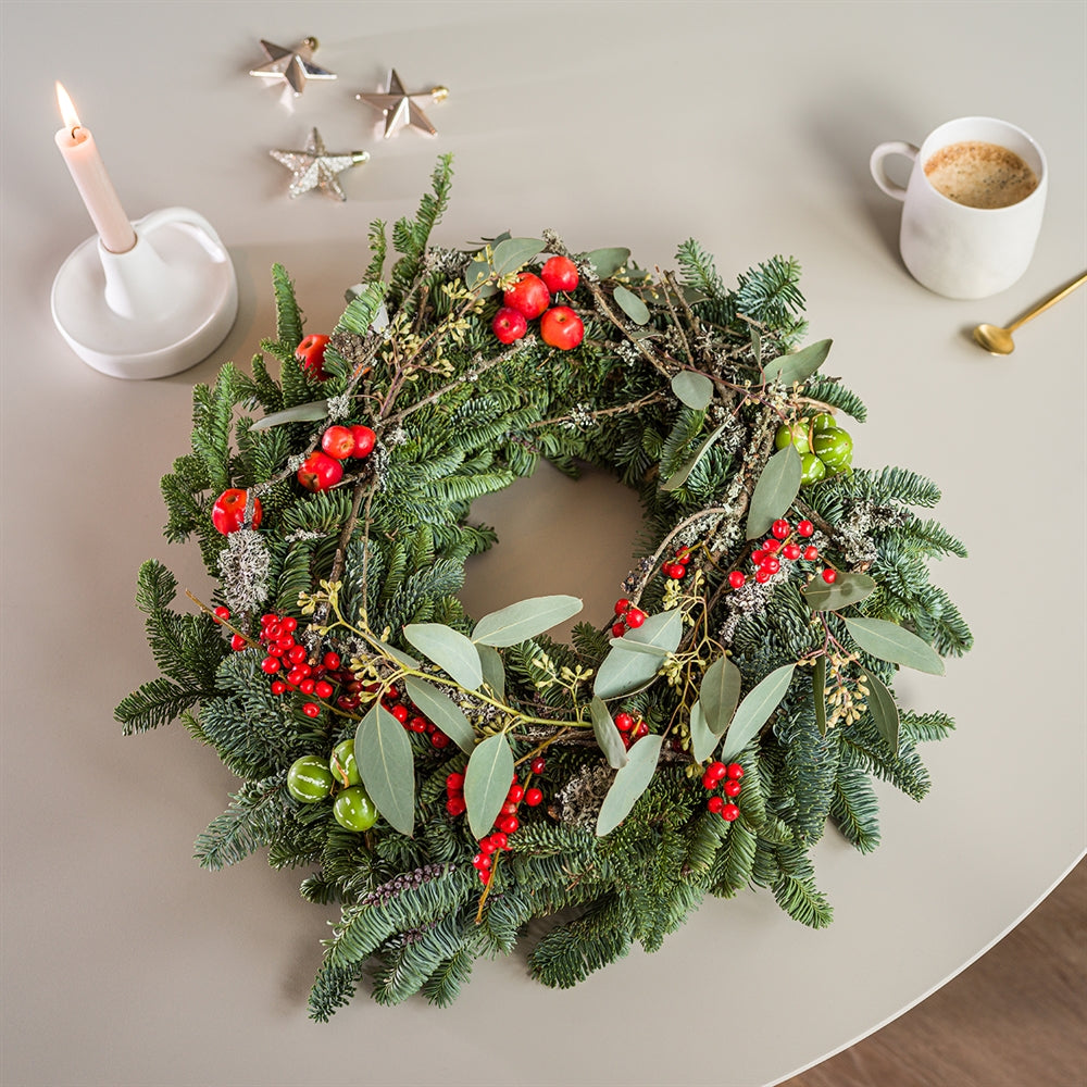 Christmas wreath red